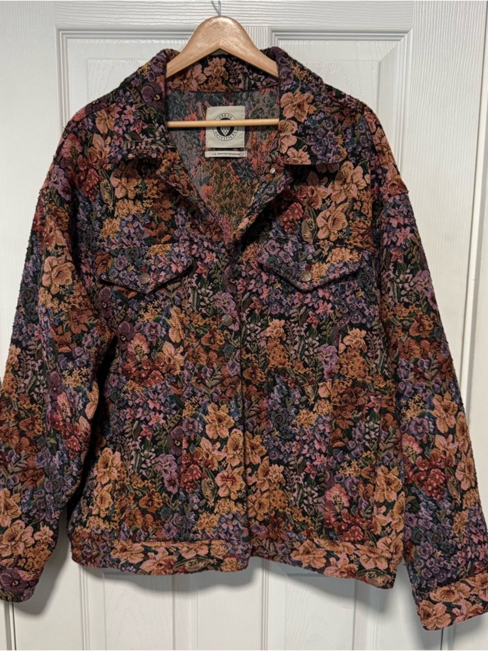 Urban Outfitters Multicolor Floral Tapestry Jacket XL